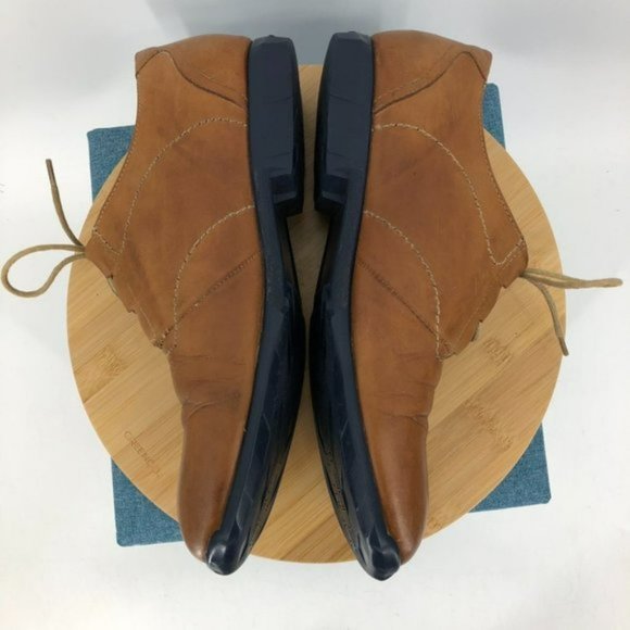 John Fluevog Mens tan Brown leather Future Tipton Laced Oxfords size 11 - Picture 7 of 7